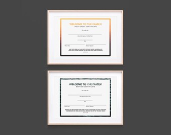 Welcome to the Family Set 2 | Acts 2:38 Scripture Printable Art | Baptism Certificates | Holy Ghost Certificates