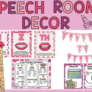 Logopädie für Logopädie, Poster für Sprache und Artikulation | Rosa Zebra-Thema