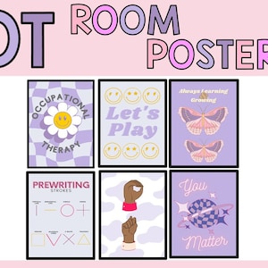 Occupational Therapy Room Posters | Girly Wall Decor