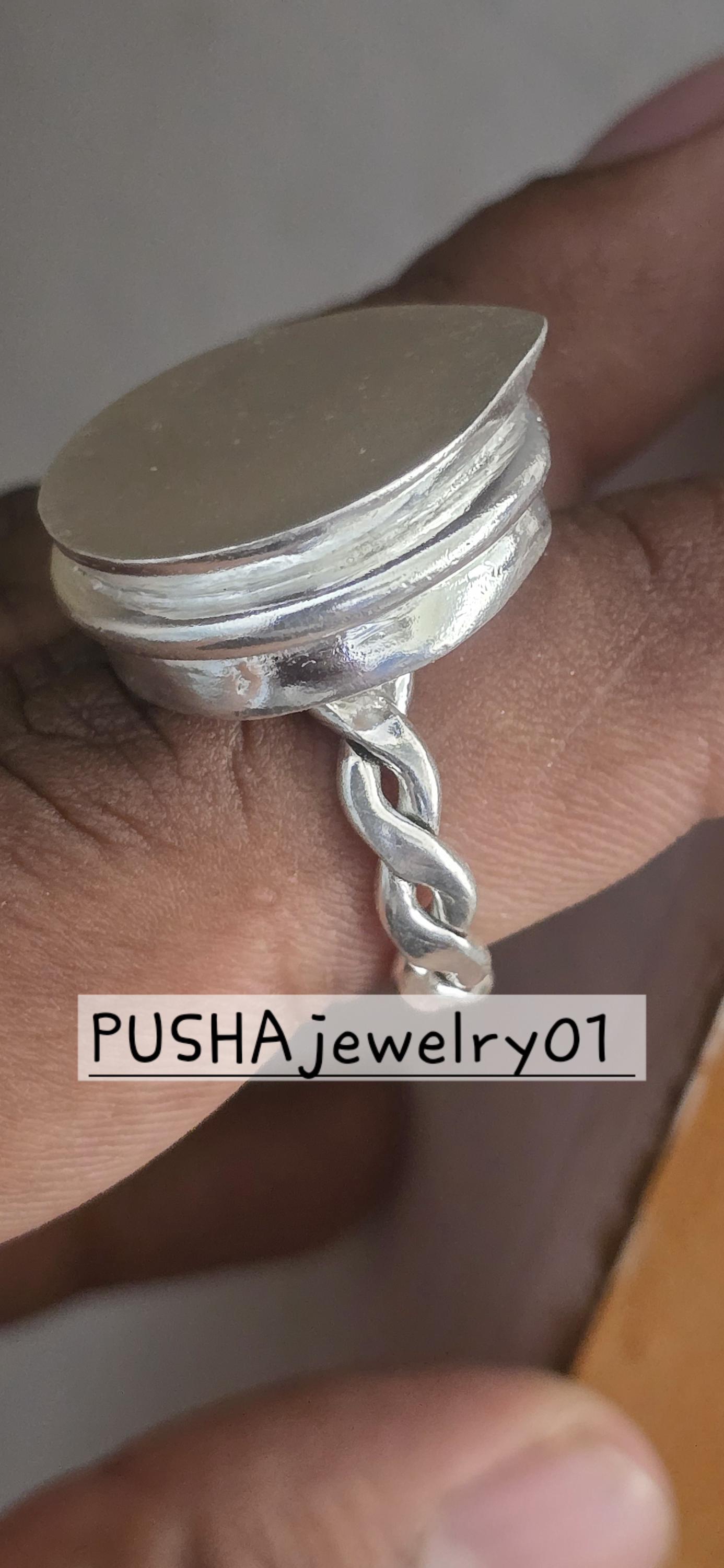 Handmade Solid 925 Sterling Silver Wide Band Ring – Vintage Style, All Sizes Available