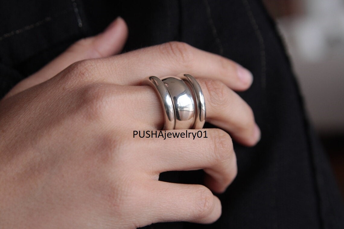 Vintage Chunky Rings - Etsy