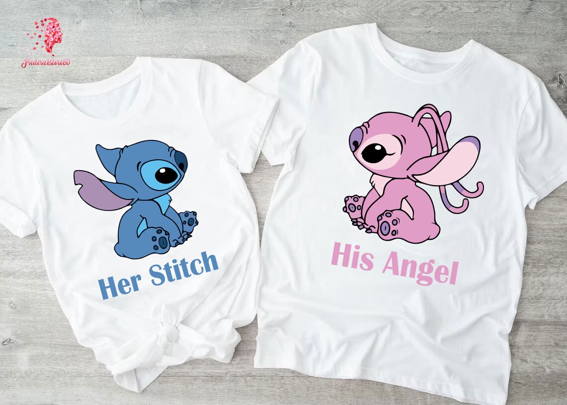 Her Stitch His Angel Shirt Stitch Couple Shirt Disney Family Etsy Her Stitch His Angel Shirt Stitch Couple Shirt Disney Family Etsy