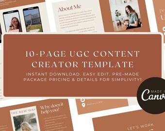 UGC Portfolio Template for UGC Content Creators
