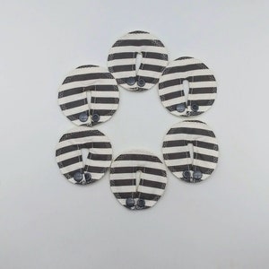 G Tube Pads Pack of 6 / Tubie Pads / Gray White G tube Pads / Feeding Tube Pads / Neutral Gtube Pads