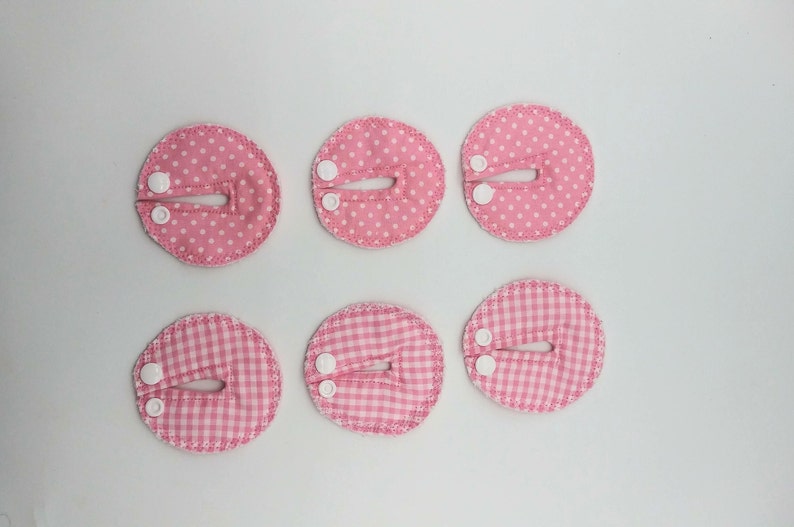 G Tube Pads Pack of 6 / Tubie Pads / Pink G Tube Pads / Feeding Tube