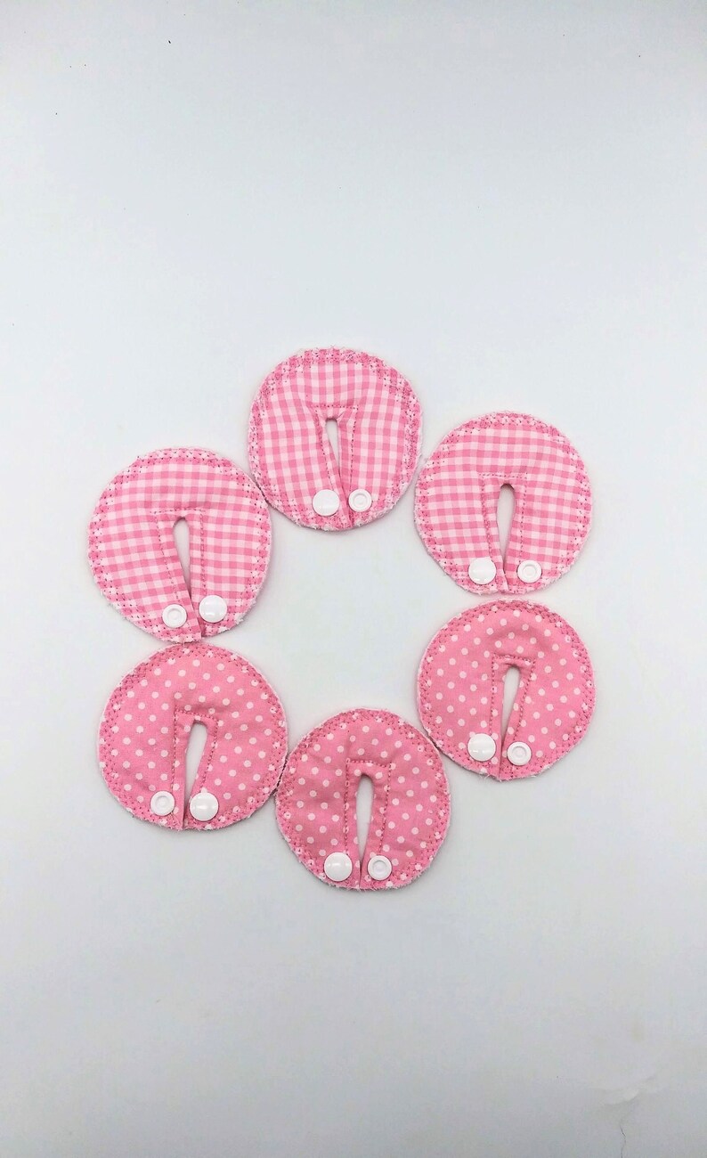 G Tube Pads Pack of 6 / Tubie Pads / Pink G Tube Pads / Feeding Tube