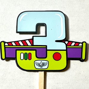 Toy Story Inspired Cupcake Toppers, Customizable age, Birthday toppers, Buzz cupcake toppers