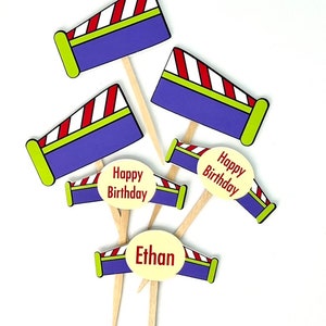 Toy Story Inspired Cupcake Toppers, Buzz cupcake toppers