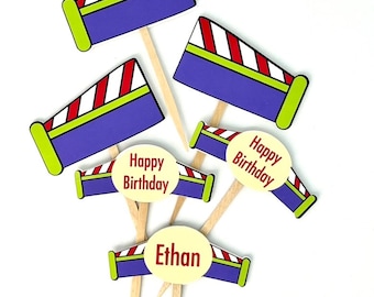 Toy Story Inspired Cupcake Toppers, Buzz cupcake toppers