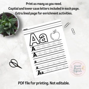 Upper &amp; Lowercase Alphabet Letter Printable Worksheets, Toddler ...