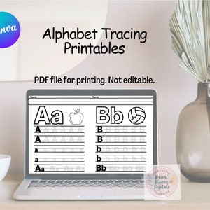Upper &amp; Lowercase Alphabet Letter Printable Worksheets, Toddler ...