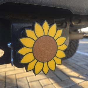 Sunflower Hitch Cover | Sunflower Lover Gift | Nature Lover Gift | 3D Printed Hitch Cover | Flower Lover Gift
