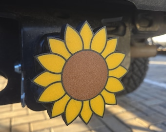 Sunflower Hitch Cover | Sunflower Lover Gift | Nature Lover Gift | 3D Printed Hitch Cover | Flower Lover Gift