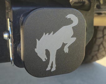 Custom Bronco Hitch Cover | Ford Bronco Hitch Cover | Durable 3D-Printed Off-Road Accessory | Fits Standard 2 Inch Receiver