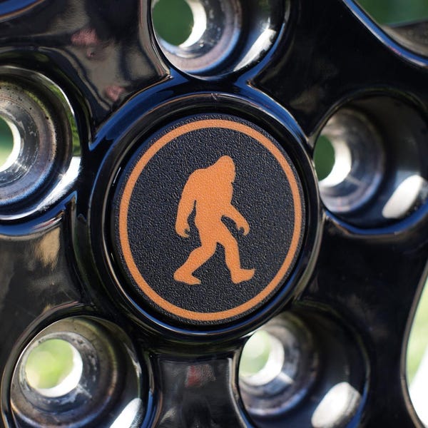 Sasquatch Center Caps for 21+ Bronco Sport Wheels | Bronco Sport Mods | 3D-Printed Bronco Sport Accessories | For Factory Bronco Sport Wheel