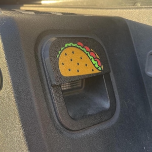 Taco Glare Blocker For 3rd Gen Tacoma (16-23) | (2x) License Plate Light Covers | VHB Tape Pre-Installed | Toyota Tacoma Mod