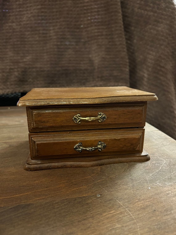 Vintage Midcentury Centurion Mini Dresser Jewelry Box Gem