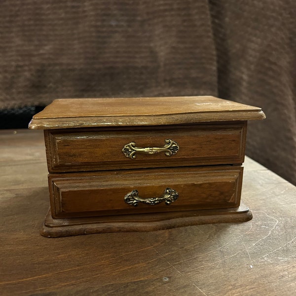 Vintage Midcentury Centurion Mini Dresser Jewelry Box