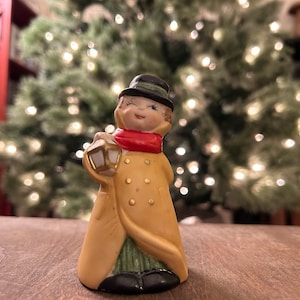 Vintage JASCO Winking Victorian Caroler Bell - Merri Bells Christmas Villager