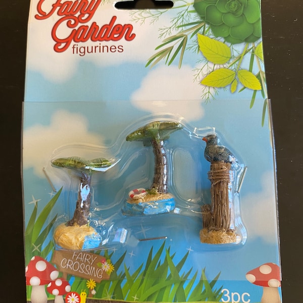 Craft Supply Fairy Garden Figurines - Tropical