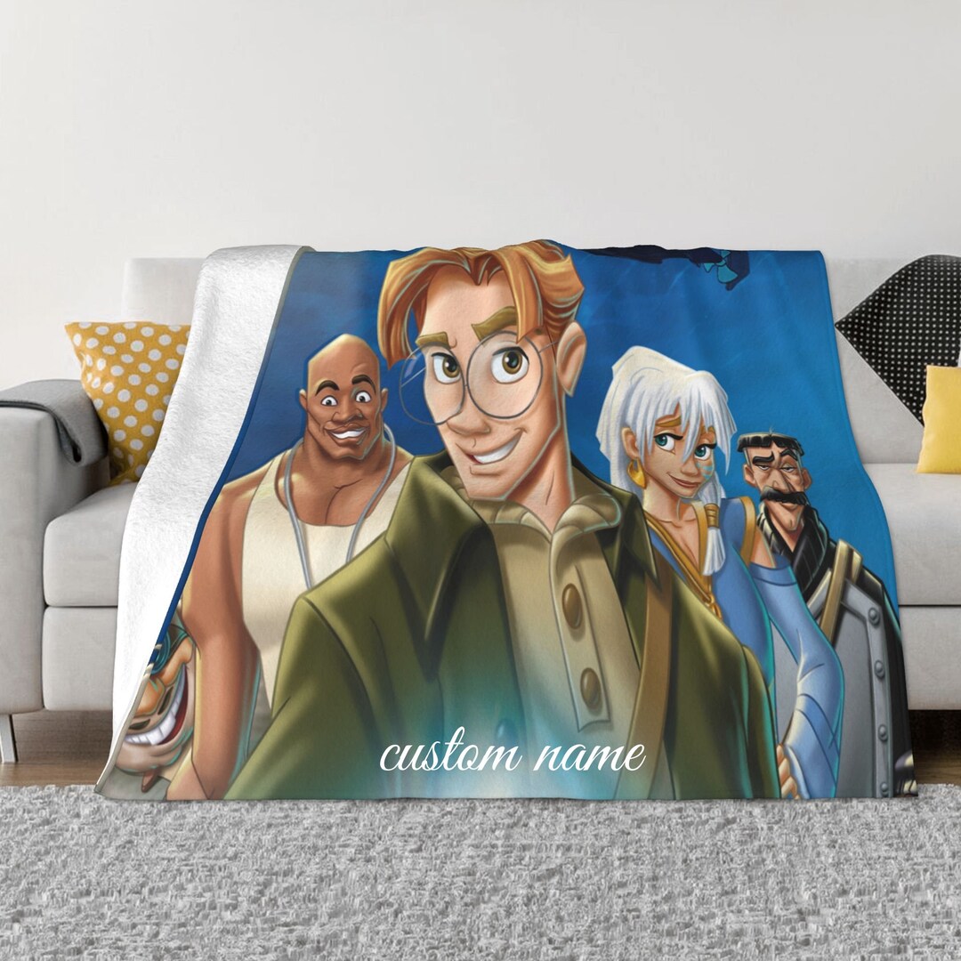 Two Layers Blanket Atlantis the Lost Empire Custom Name Etsy