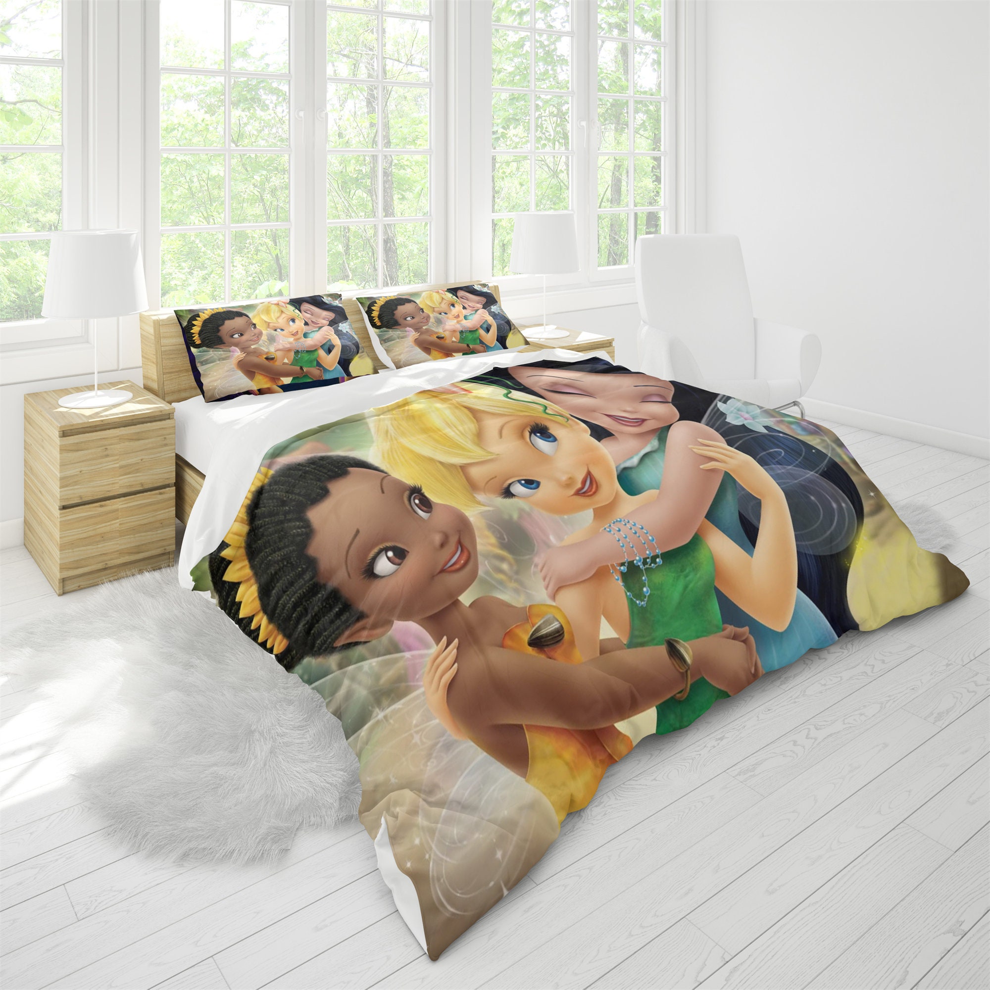 Disney Tinkerbell Bedding Set, Cartoon Bedding Set