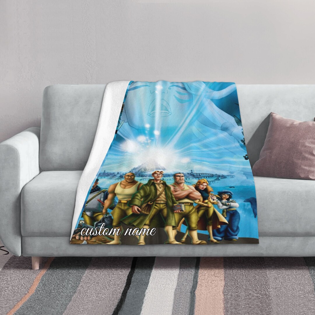 Two Layers Blanket Atlantis the Lost Empire Custom Name Etsy