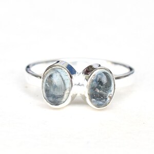 Ready to ship Ring, Natural Aquamarine Ring, Birthstone Aquamarine Ring, Statement Ring, Handmade Silver Ring Size 7.5 US-AQ020