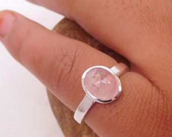 モルガナイト スターリングシルバー リング 57.75 - Etsy 日本