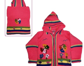 Butterflies Kids’ Cotton Hoddies