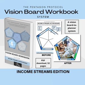 Income Streams Vision Board Workbook | Income Streams Vision Board Kit