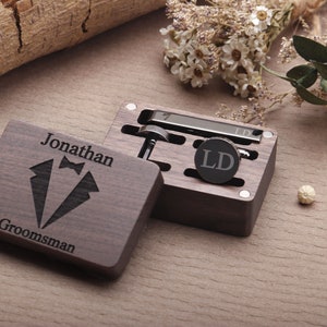 Personalized Groomsmen Gift, Cufflinks Personalized, Groomsman Cufflinks, Best Man Cufflinks, Wedding Cuff Links, Engraved Tie Clip