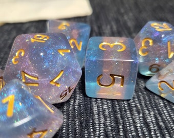 Transgender | Prideful Series Dice Set | Dungeons and Dragons | DND Dice Set | D&D | Role Playing Accessories