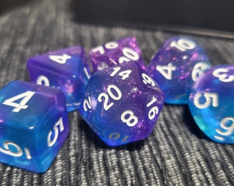 Shimmering Space Set | Dungeons and Dragons | DND Dice Set | D&D | Role Playing Accessories