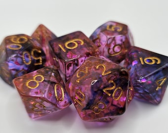 Inky Exlir Würfel | Dungeons and Dragons | DND Würfel Set | D&D | Zubehör für Rollenspiele