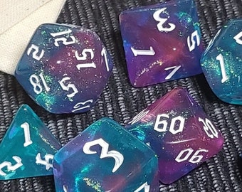 Nebula Dice Set | Dungeons and Dragons | DND Dice Set | D&D | Role Playing Accessories