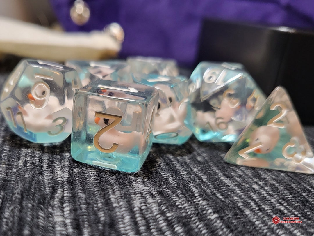 Duckling Dice Set Dungeons and Dragons DND Dice Set D&D Role Playing