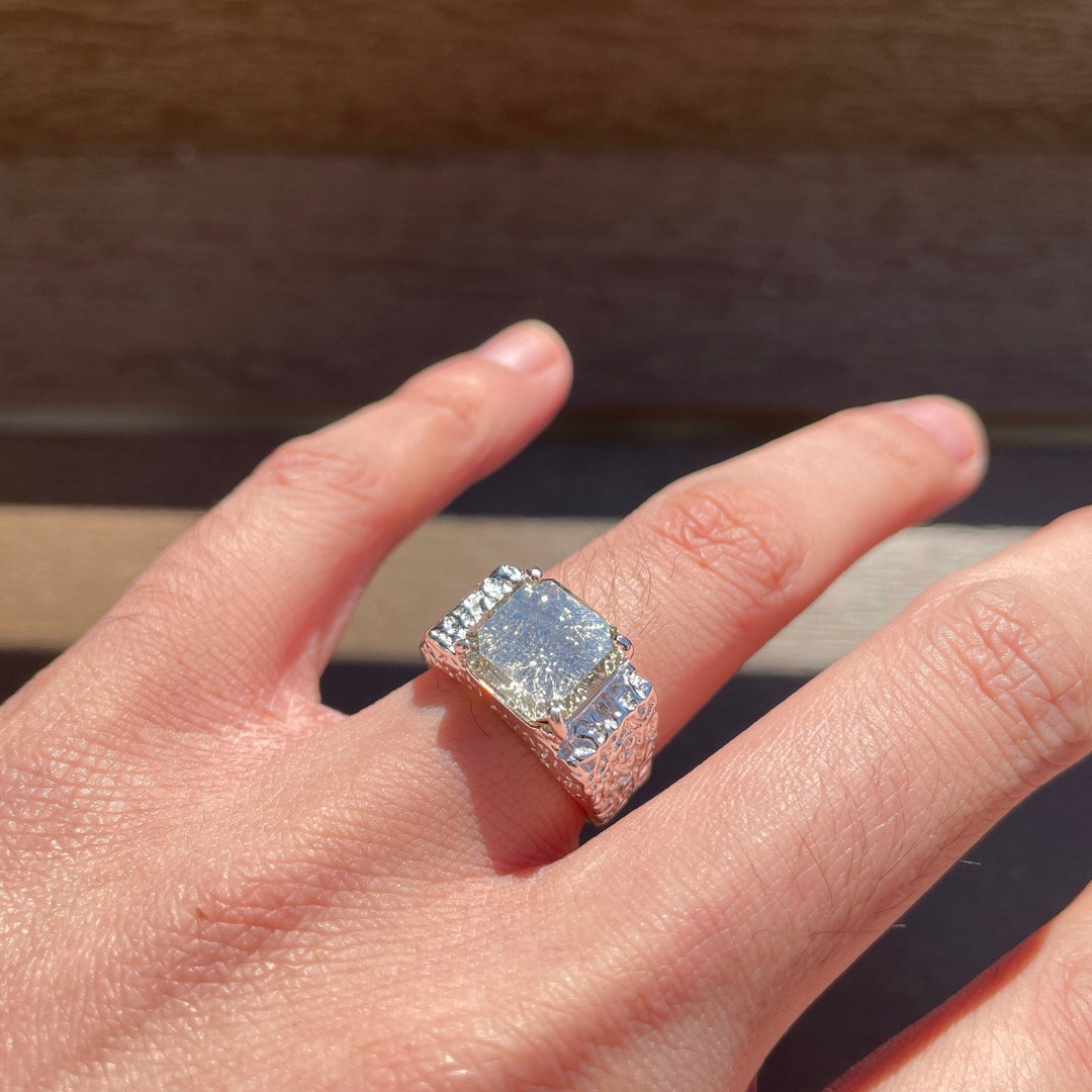 Ring for Him Men's Custom Ring Men's Band Silver Etsy