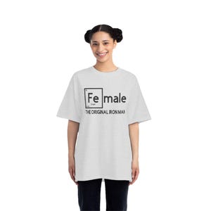 Female Periodic Table Design T-Shirt | The Original Iron Man image 2