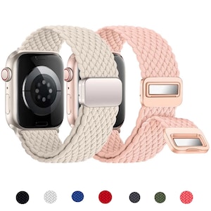 Solo Loop Watch Band for Apple Watch, Elastic Nylon Braided Watch Strap 38mm 40mm 41mm 42mm 44mm 45mm 49mm iWatch Sport Strap Wrist Bracelet