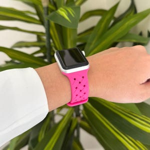 Cute Watch Band for Apple Watch Soft Silicone Sport Strap Braided iPhone Pink Watch Band Ultra SE Smartwatch Watch Strap 42mm 41mm 44mm 45mm