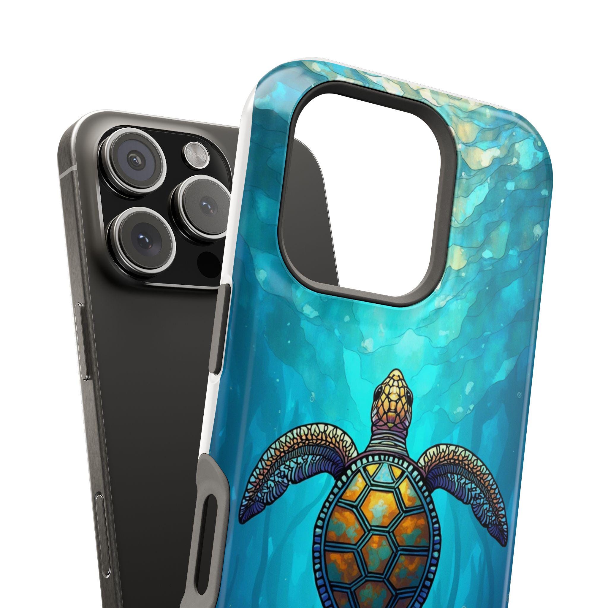 Sea Turtle Magsafe iPhone Case Ocean Tortoise Shell Cover for