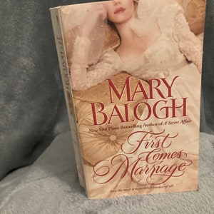 First Comes Marriage by Mary Balogh- Paperback