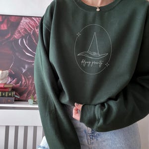 WICKED Inspired Elphaba Defying Gravity Broadway Theater Musical Film Glinda Galinda Movie Theatre For Good Unisex Sweatshirt Gift Crewneck