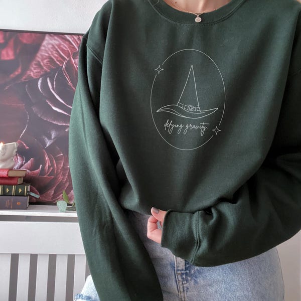 WICKED Inspired Elphaba Defying Gravity Broadway Theater Musical Film Glinda Galinda Movie Theatre For Good Unisex Sweatshirt Gift Crewneck