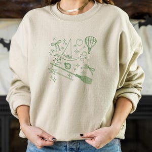 WICKED Part Two Inspired Elphaba Glinda For Good Broadway Theater Musical Film Gelphie Movie Defying Gravity Unisex Crewneck Sweatshirt