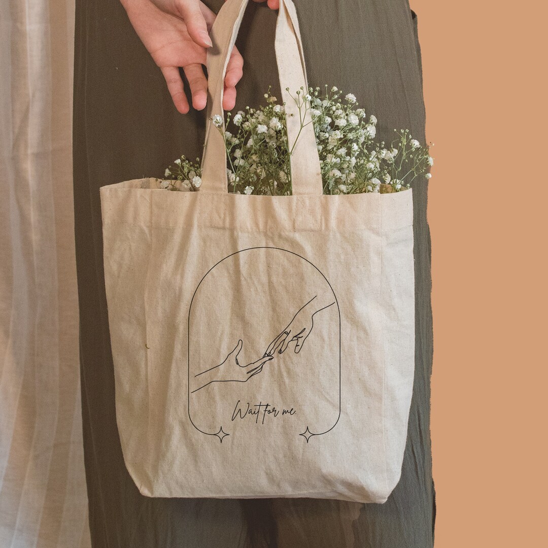 Borsa A Tracolla Musical Hadestown – Tela Impermeabile, Con Frase 'Wait For Me', 21,6x14,5 Cm, Tracolla Regolabile