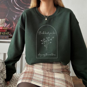 HADESTOWN Broadway Unisex Crewneck Sweatshirt, Nerdy Merchandise for Theater Fans, Theater Kid Romantic Merch, Hadestown Orpheus Eurydice