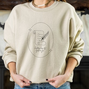 HAMILTON Inspired History Has Its Eyes On You Quill Paper | Broadway Musical Theater Kid Lyrics Crewneck Sweatshirt Gift History Academia