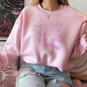 WICKED Part Two Inspired Elphaba Glinda For Good Broadway Theater Musical Film Gelphie Movie Defying Gravity Unisex Crewneck Sweatshirt
